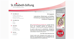 Desktop Screenshot of elisabethstiftung.at