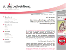 Tablet Screenshot of elisabethstiftung.at